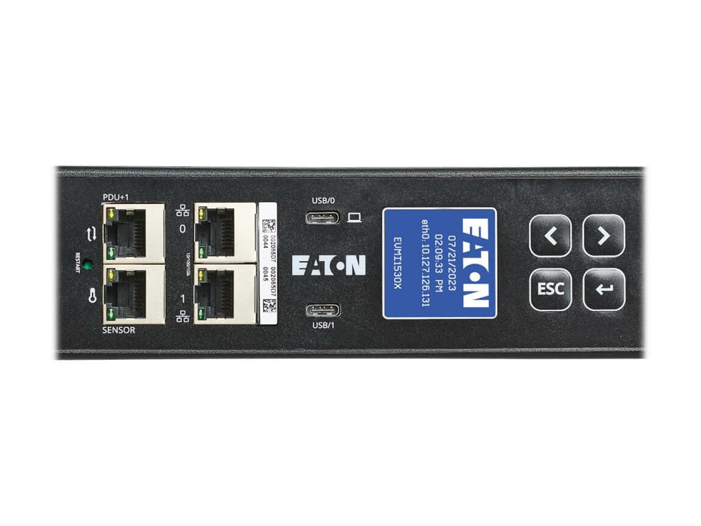 Eaton EVMI1530X 208V 8.6KW PDU with 24 C13 Outlets for IT Management