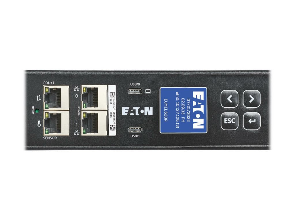 Eaton EVMIL620A Metered Rack PDU 24 Outlets 100-240V for Data Centers