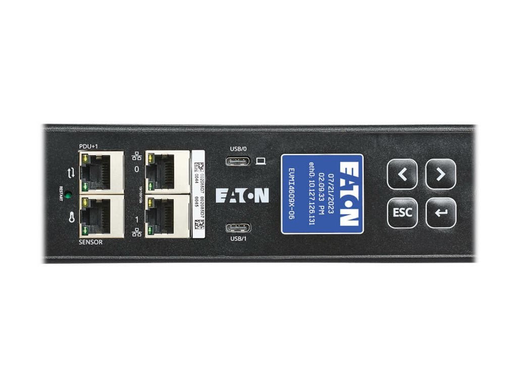 Eaton G4 3-Phase Metered Rack PDU 42 Outlets 48A for Data Centers