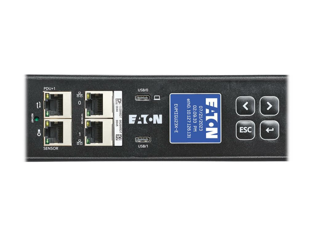 Eaton Metered PDU G4, Universal Input 208V/415V, 42 Outlets for Data Centers