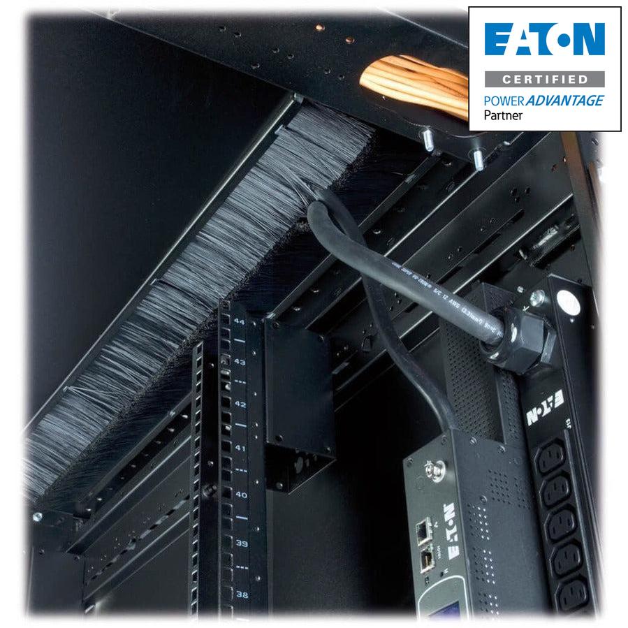 Eaton Paramount 44U Server Rack Enclosure - Wide, 48 In. Depth, Doors Included, No Side Panels, Taa