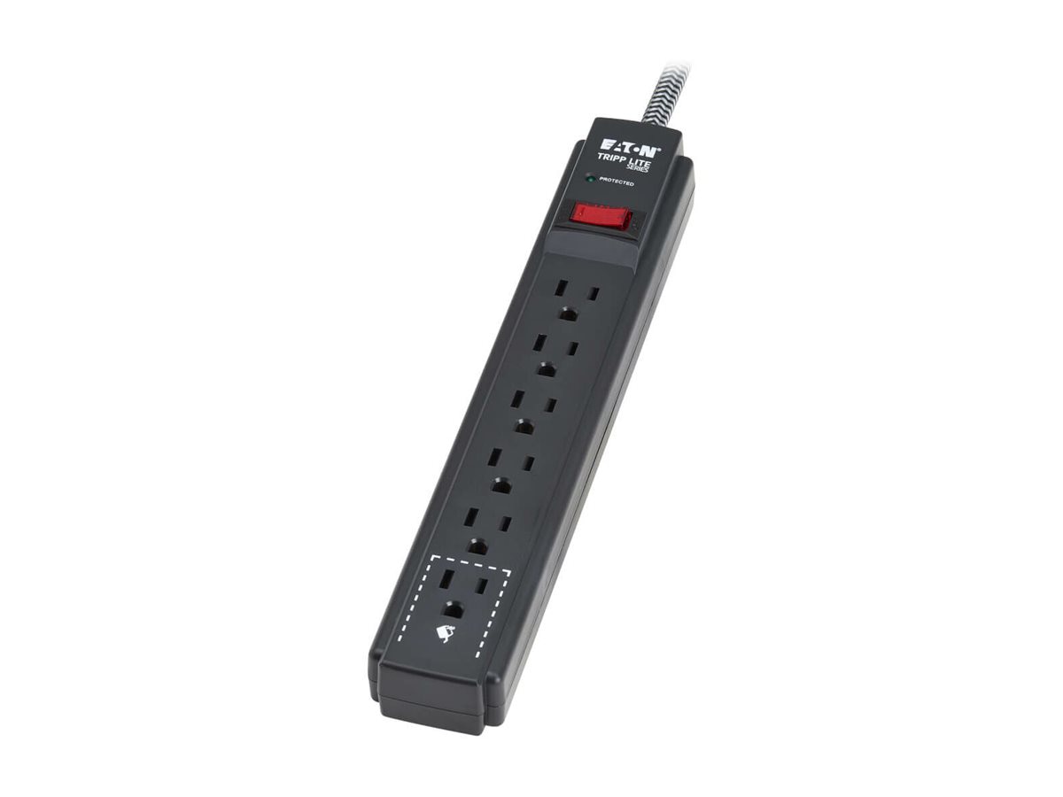 Eaton Protect It 6-Outlet Surge Protector 1200 Joules for Home Office