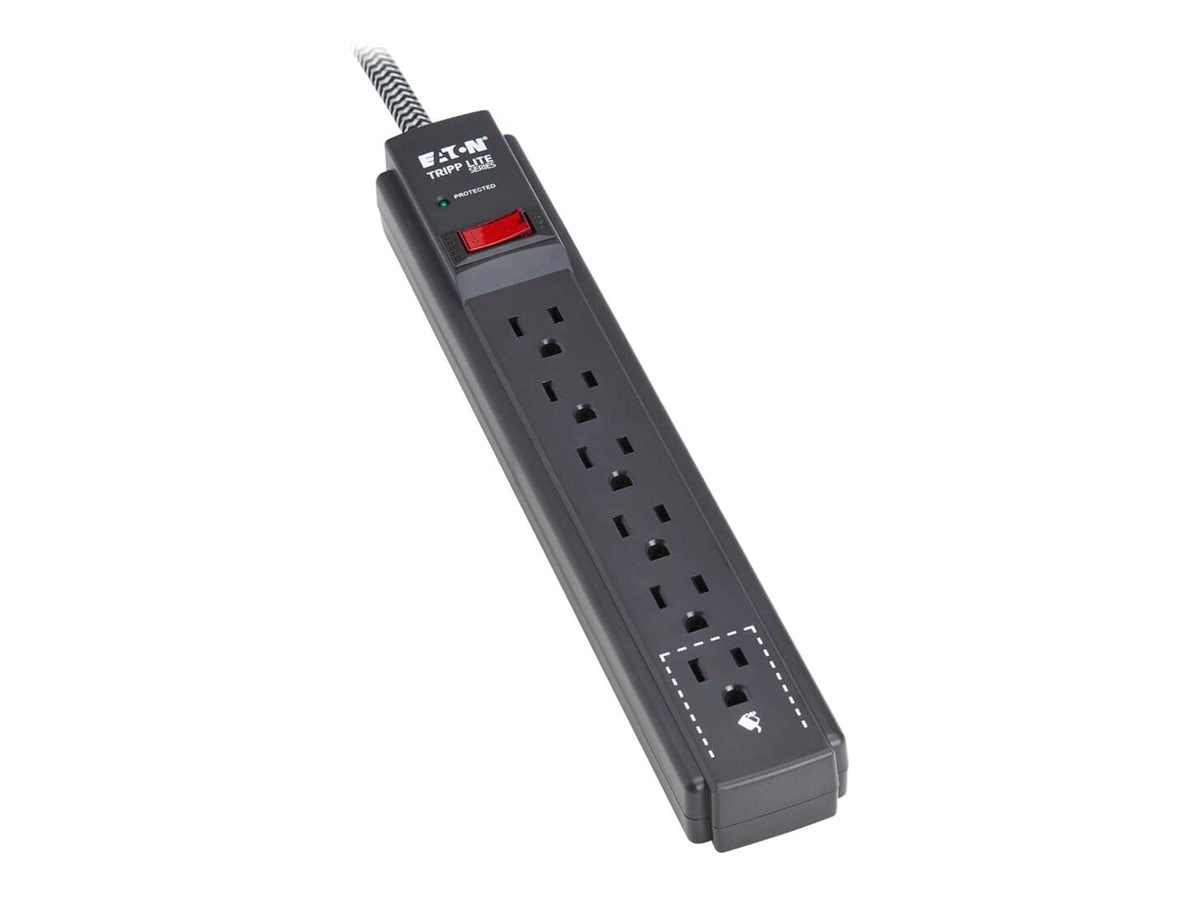 Eaton Protect It 6-Outlet Surge Protector 1500 Joules for Home & Office