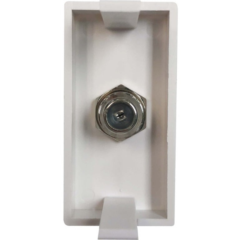 Eaton Tripp Lite Series 1-Port European-Style Insert, Coax Coupler (F/F), 22.5 x 45 mm, White, TAA N042E-WHM-C1