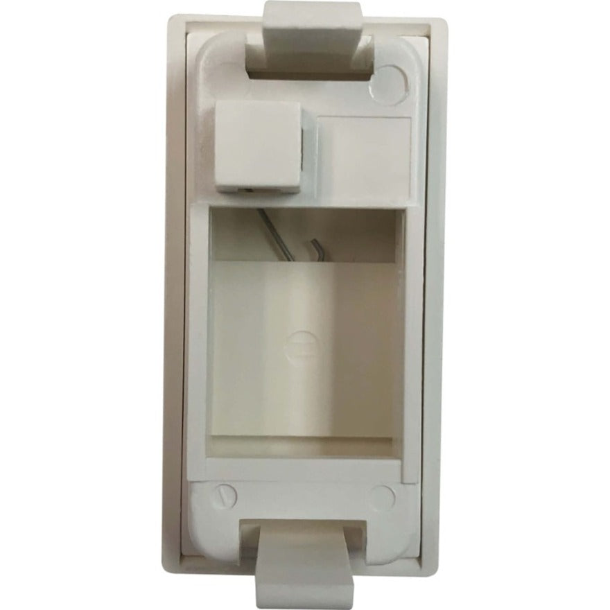 Eaton Tripp Lite Series 1-Port European-Style Insert, Unloaded Shuttered Module, 22.5 x 45 mm, White, TAA N042E-WHM1-S