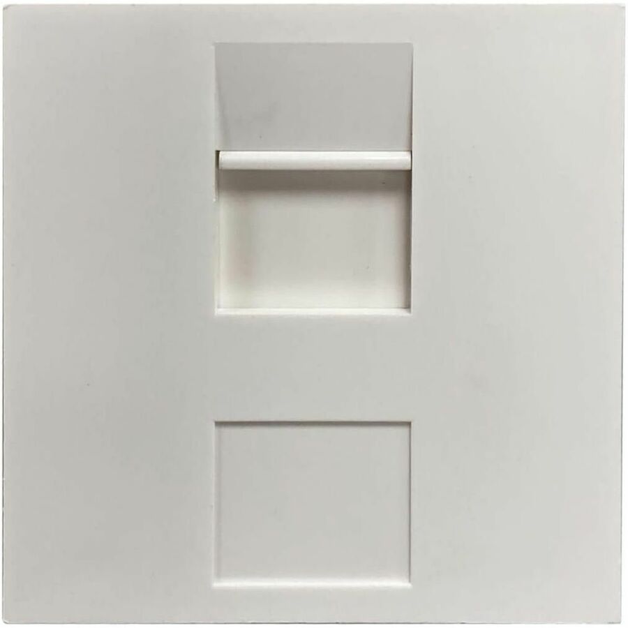 Eaton Tripp Lite Series 1-Port UK-Style Unloaded Shuttered Module, 50 x 50 mm, White, TAA N042U-WM1-S