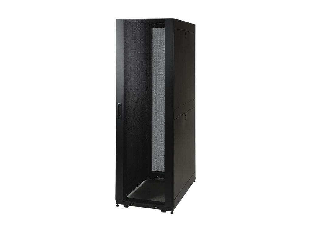 Eaton Tripp Lite Series 42U Rack Enclosure Server Cabinet Knock-Down w/ Doors & Sides - Rack cabinet - black - 42U - 19",Eaton SR42UBND