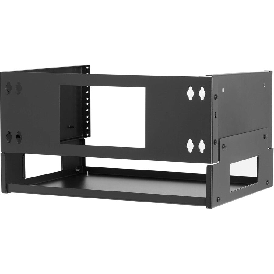 Eaton Tripp Lite Series 4U Wall-Mount Bracket with Shelf for Small Switches and Patch Panels, Hinged SRWO4UBRKTSHELF