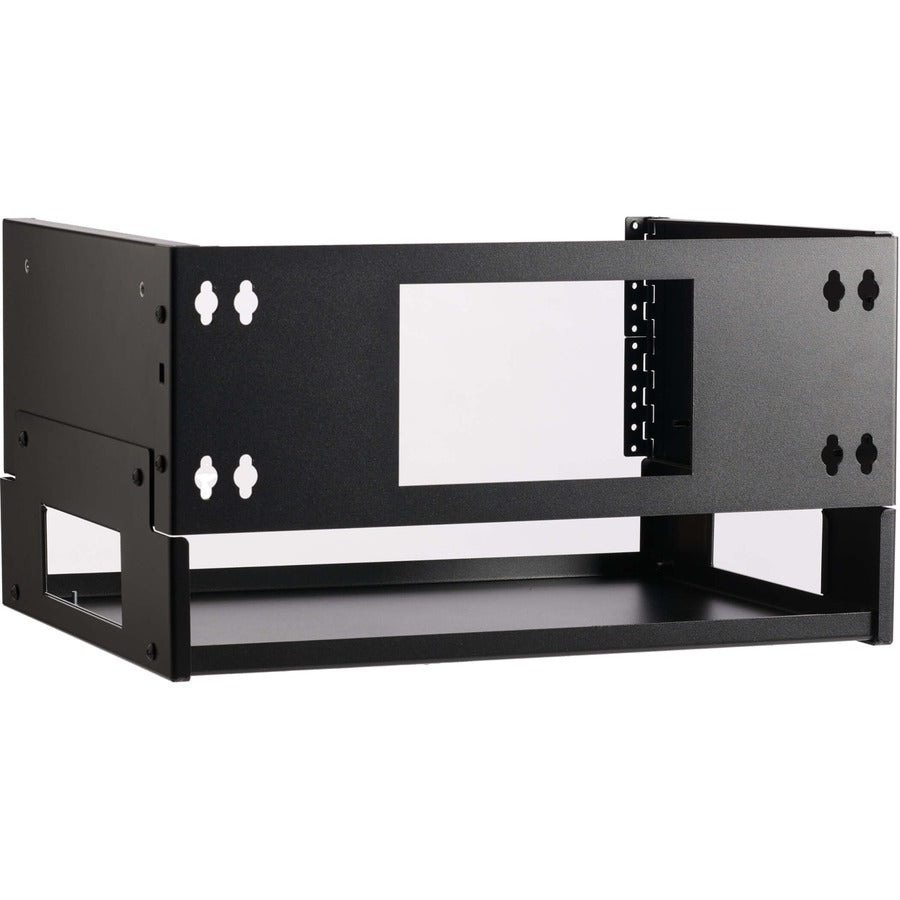 Eaton Tripp Lite Series 4U Wall-Mount Bracket with Shelf for Small Switches and Patch Panels, Hinged SRWO4UBRKTSHELF