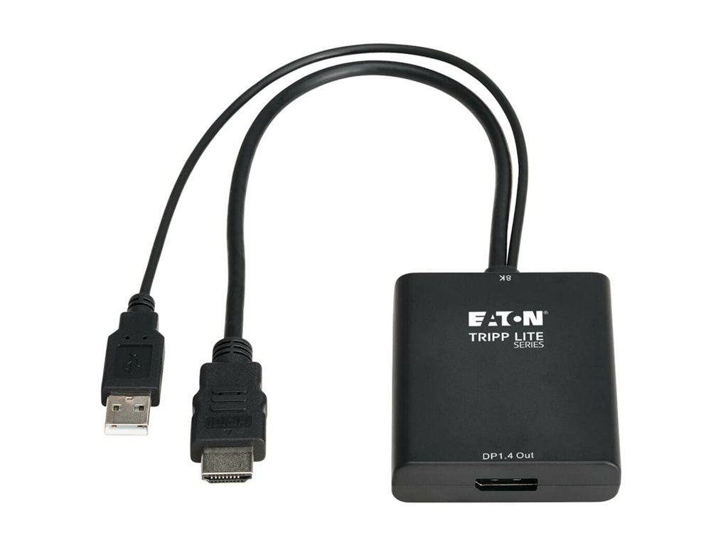 Eaton Tripp Lite Series 8K HDMI to DisplayPort Active Converter M/F with USB Power 1ft 0.3 m - Adapter cable - HDMI male to DisplayPort P130-06N-DP-8K