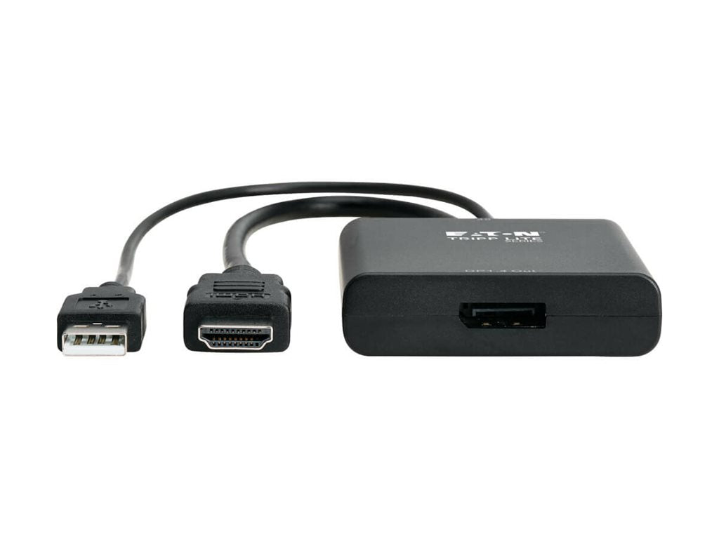 Eaton Tripp Lite Series 8K HDMI to DisplayPort Active Converter M/F with USB Power 1ft 0.3 m - Adapter cable - HDMI male to DisplayPort P130-06N-DP-8K