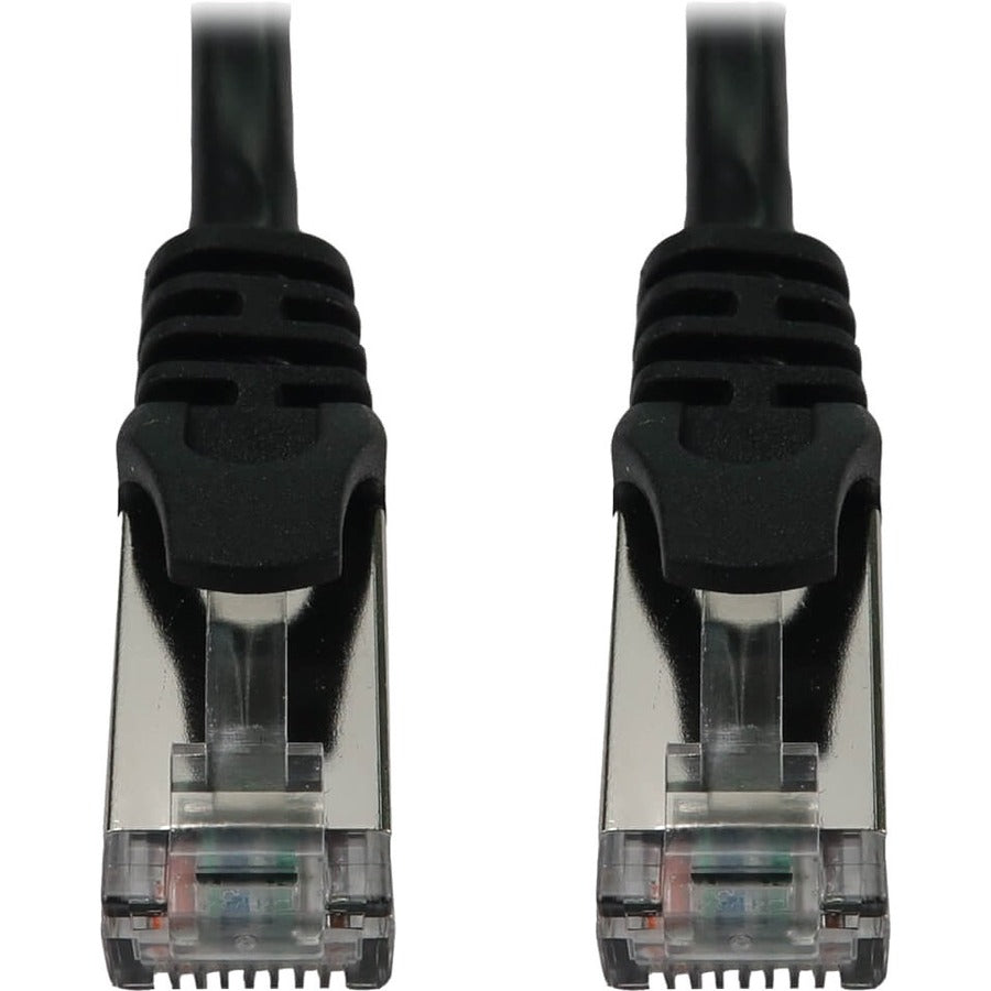Eaton Tripp Lite Series Cat6a 10G Snagless Shielded Slim STP Ethernet Cable (RJ45 M/M), PoE, Black, 6 ft. (1.8 m) N262-S06-BK
