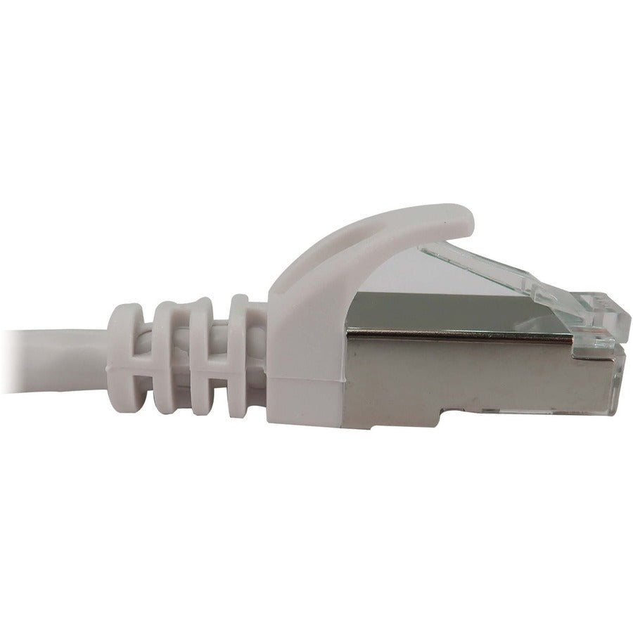 Eaton Tripp Lite Series Cat6a 10G Snagless Shielded Slim STP Ethernet Cable (RJ45 M/M), PoE, White, 1 ft. (0.3 m) N262-S01-WH