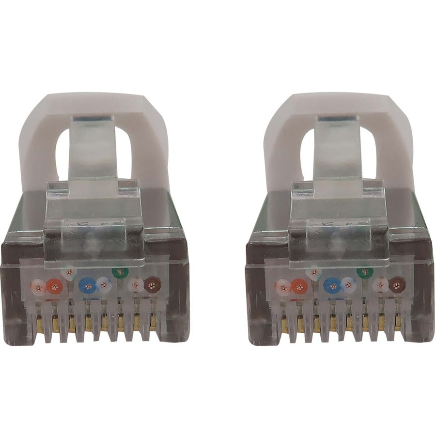 Eaton Tripp Lite Series Cat6a 10G Snagless Shielded Slim STP Ethernet Cable (RJ45 M/M), PoE, White, 1 ft. (0.3 m) N262-S01-WH