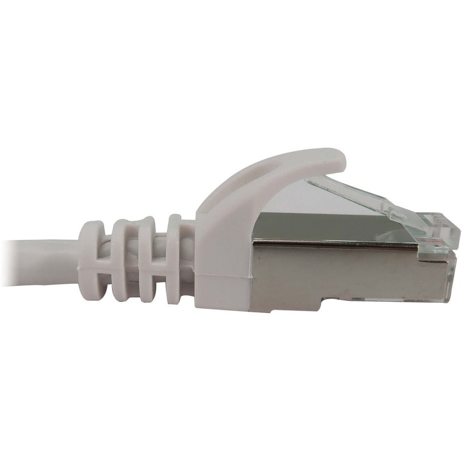 Eaton Tripp Lite Series Cat6a 10G Snagless Shielded Slim STP Ethernet Cable (RJ45 M/M), PoE, White, 3 ft. (0.9 m) N262-S03-WH