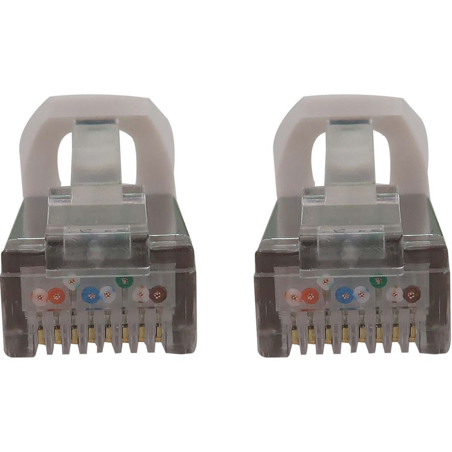 Eaton Tripp Lite Series Cat6a 10G Snagless Shielded Slim STP Ethernet Cable (RJ45 M/M), PoE, White, 3 ft. (0.9 m) N262-S03-WH