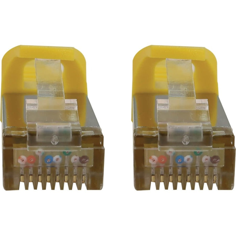Eaton Tripp Lite Series Cat6a 10G Snagless Shielded Slim STP Ethernet Cable (RJ45 M/M), PoE, Yellow, 5 ft. (1.5 m) N262-S05-YW