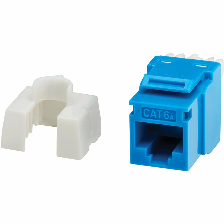 Eaton Tripp Lite Series Cat6a Keystone Jacks, 25 Pack - 4PPoE Compliant, 110/Krone, N238-025-BL-6A
