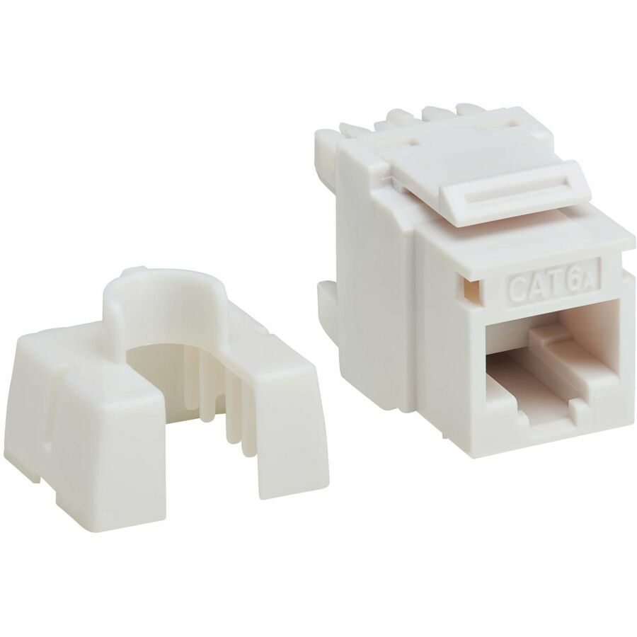 Eaton Tripp Lite Series Cat6a Keystone Jacks, 25 Pack - 4PPoE Compliant, 110/Krone, N238-025-WH-6A
