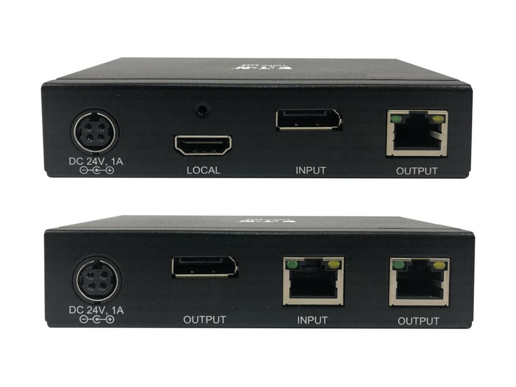 Eaton Tripp Lite Series DisplayPort over Cat6 Extender Kit Transmitter/Receiver w Repeater 4K60Hz 4:4:4 Power over Cable TAA B127A-111-BDTDA