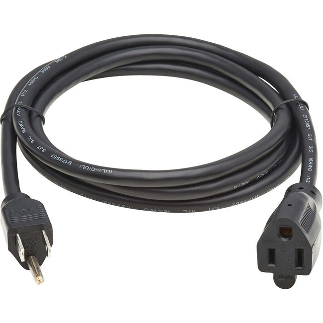 Eaton Tripp Lite Series Power Extension Cord, NEMA 5-15P to NEMA 5-15R - 13A, 120V, 16 AWG, 6 ft. (1.8 m), Black P022-006-13A