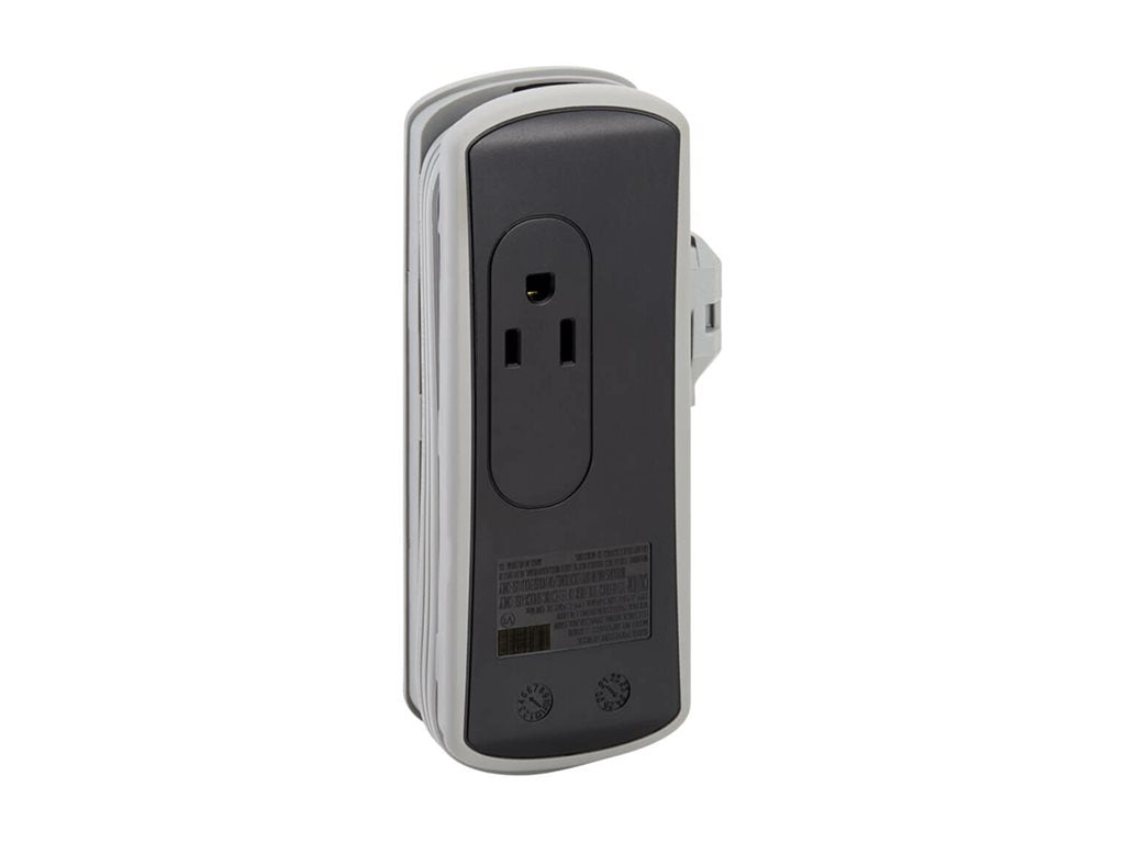 Eaton Tripp Lite Series Protect It! Travel-Size Surge Protector 2-Outlet 5-15R Outlets USB-C and USB-A Ports 5-15P Input Black TRAVELER3USBC