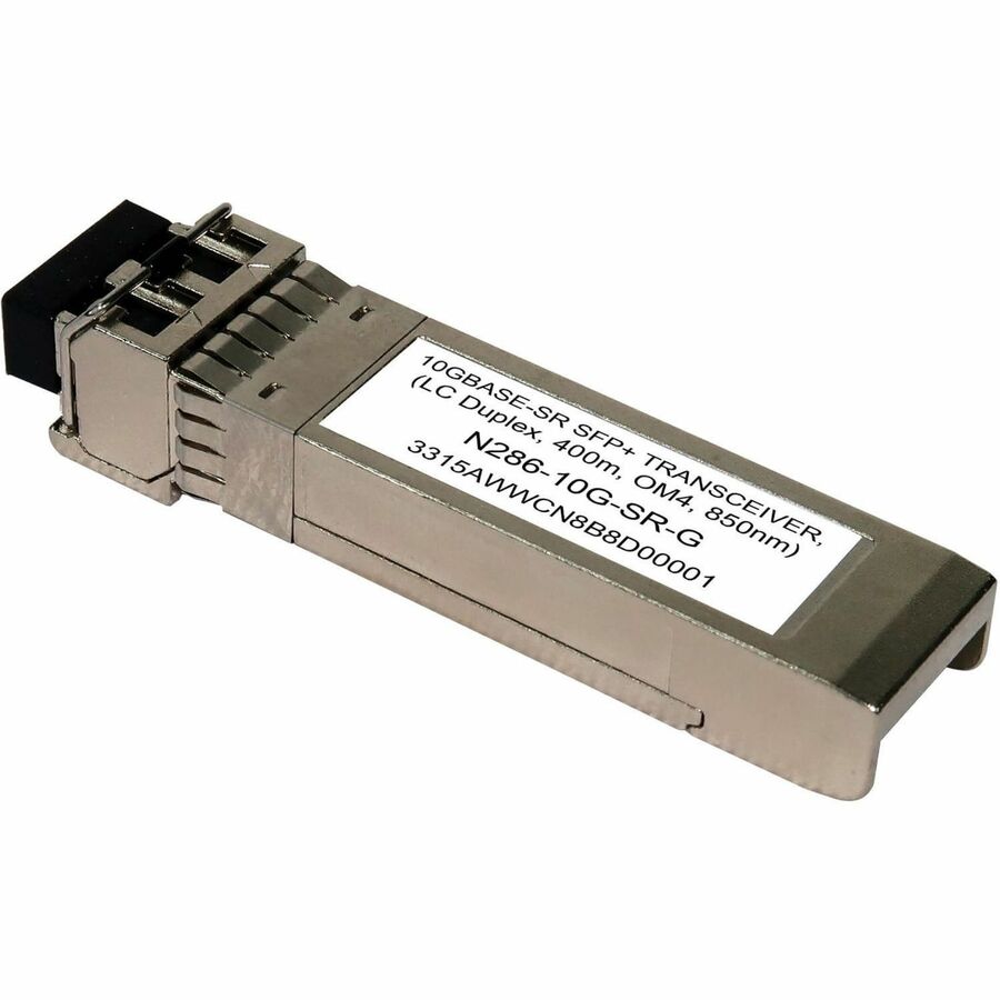 Eaton Tripp Lite Series SFP+ Transceiver - 10GBase-SR, LC Duplex MMF, 10 Gbps, 850 nm, 400 N286-10G-SR-G