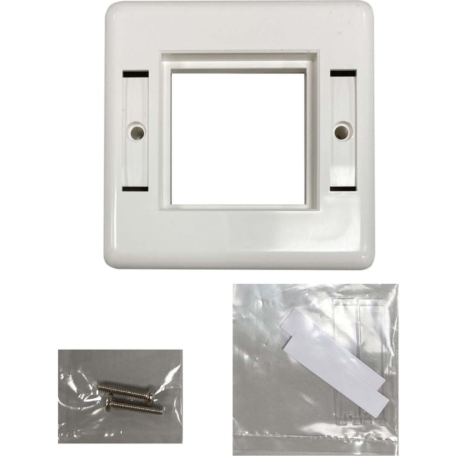 Eaton Tripp Lite Series Single-Gang European-Style Gang Frame for Insert Modules, White, TAA N042E-WF1