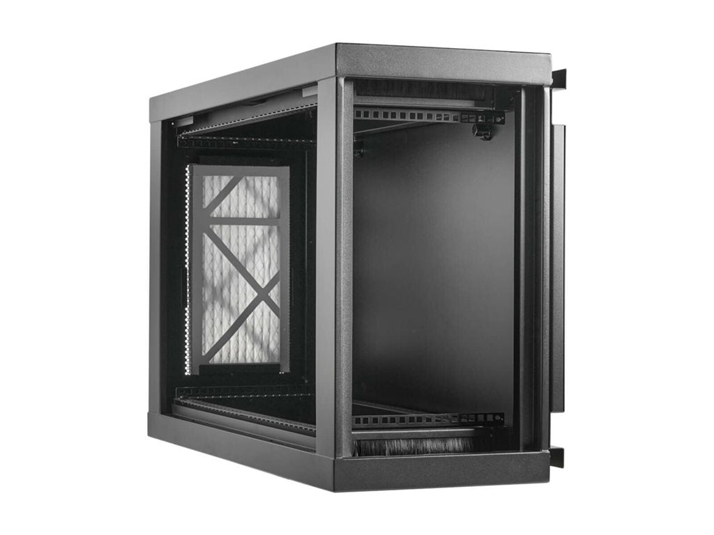 Eaton Tripp Lite Series SmartRack Wall-Mount Mini Rack Enclosure 6U Low-Profile Side-Mount Black - Rack cabinet - low-profile, SRW6USM
