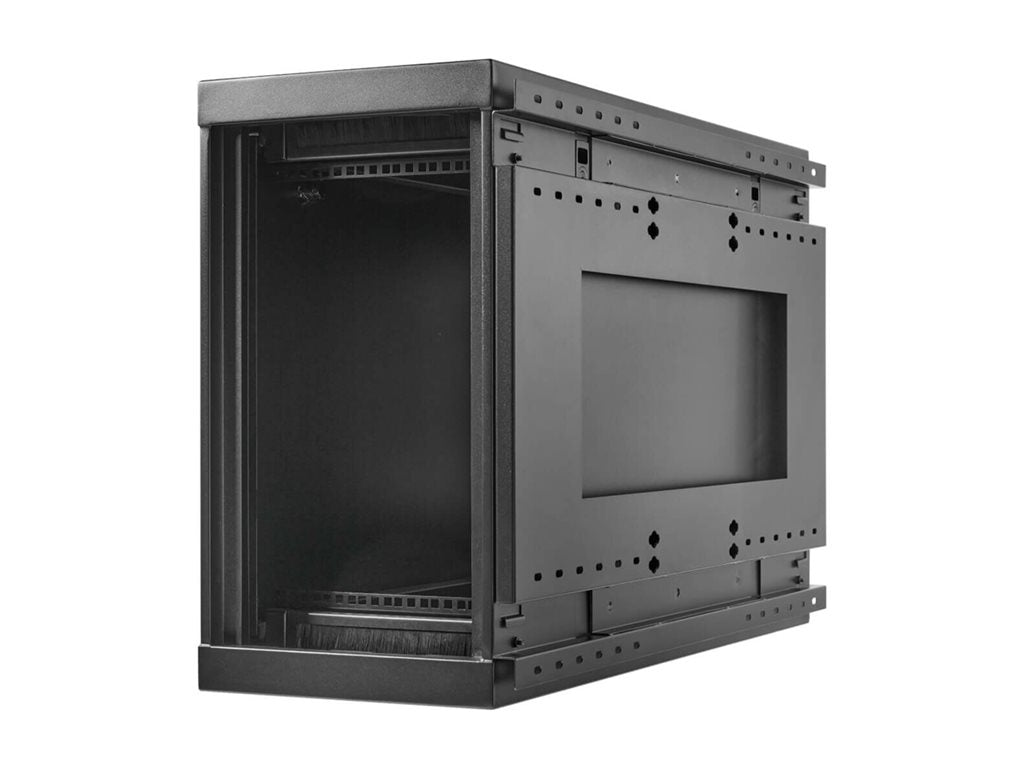 Eaton Tripp Lite Series SmartRack Wall-Mount Mini Rack Enclosure 6U Low-Profile Side-Mount Black - Rack cabinet - low-profile, SRW6USM