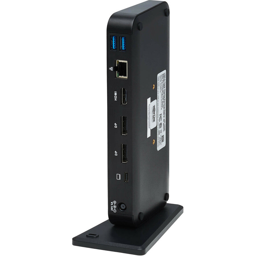 Eaton Tripp Lite Series USB-C Dock, Triple Display - 4K 60 Hz HDMI/DisplayPort, USB 3.x Gen 2 (10Gbps), USB-A/USB-C Hub, GbE, 85W PD Charging, EU/UK Power Adapters U442-DOCK8-BINT