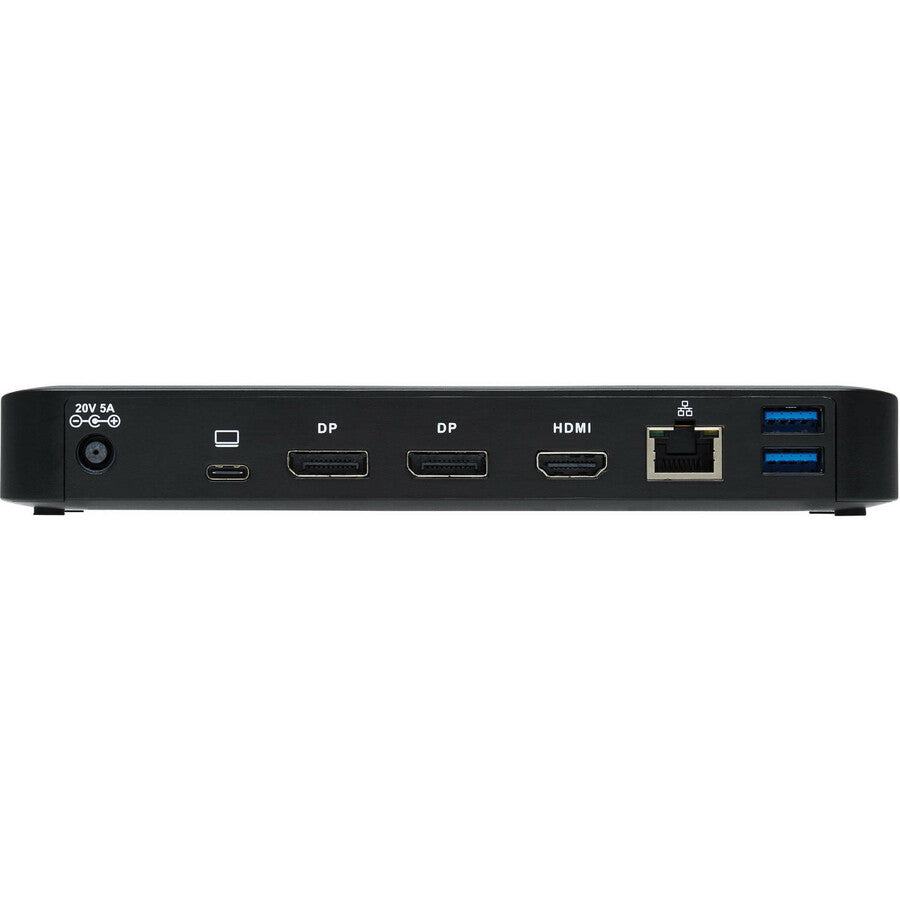 Eaton Tripp Lite Series USB-C Dock, Triple Display - 4K 60 Hz HDMI/DisplayPort, USB 3.x Gen 2 (10Gbps), USB-A/USB-C Hub, GbE, 85W PD Charging, EU/UK Power Adapters U442-DOCK8-BINT