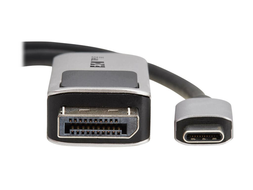 Eaton Tripp Lite Series USB-C to DisplayPort Active Adapter Cable M/M 8K 60Hz 4K 144Hz HDR 4:4:4 HDCP 2.3 Black 6ft - Adapter U444-006-DP8K6