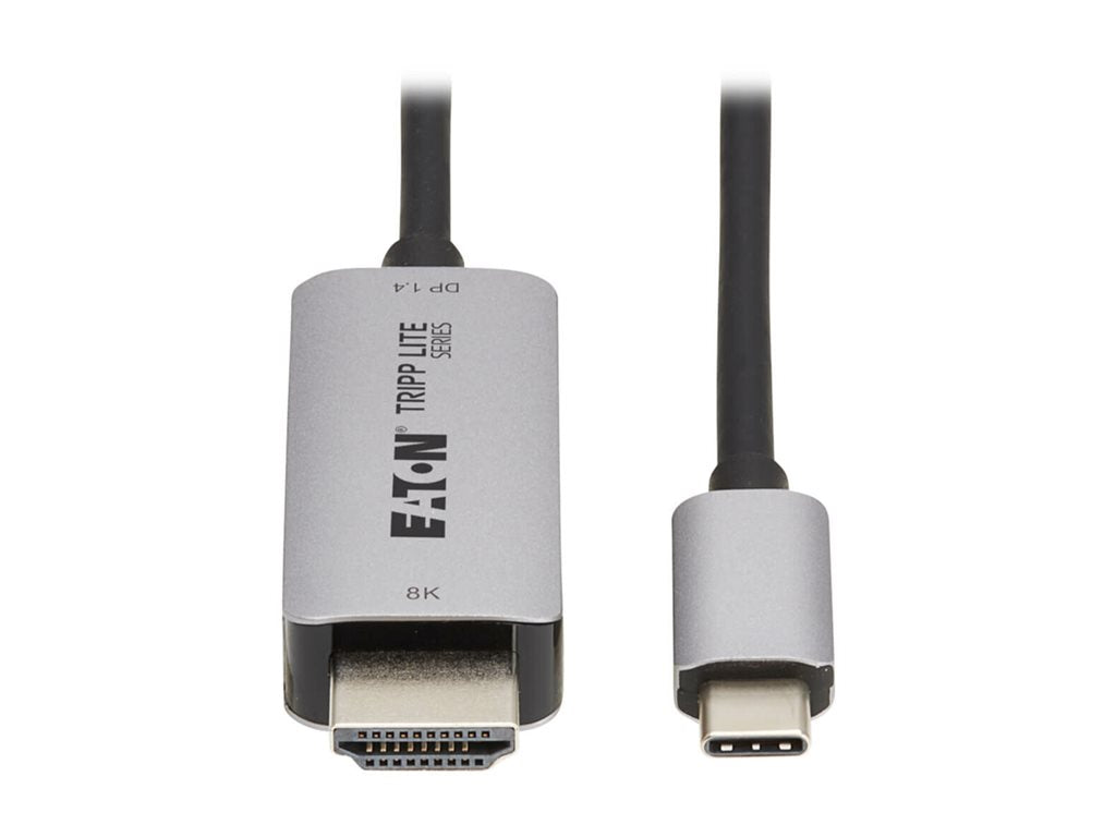 Eaton Tripp Lite Series USB-C to HDMI Active Adapter Cable M/M 8K60 Hz 4K 144Hz HDR 4:4:4 HDCP 2.3 Black 3ft - Adapter cable U444-003-H8K6