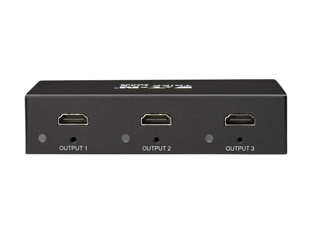 Eaton Tripp Lite series DisplayPort to HDMI 3-Port Multi-Monitor Splitter 8K/4K 60Hz DP 1.4 TAA - Video/audio splitter - 3 x B156-003-H8K