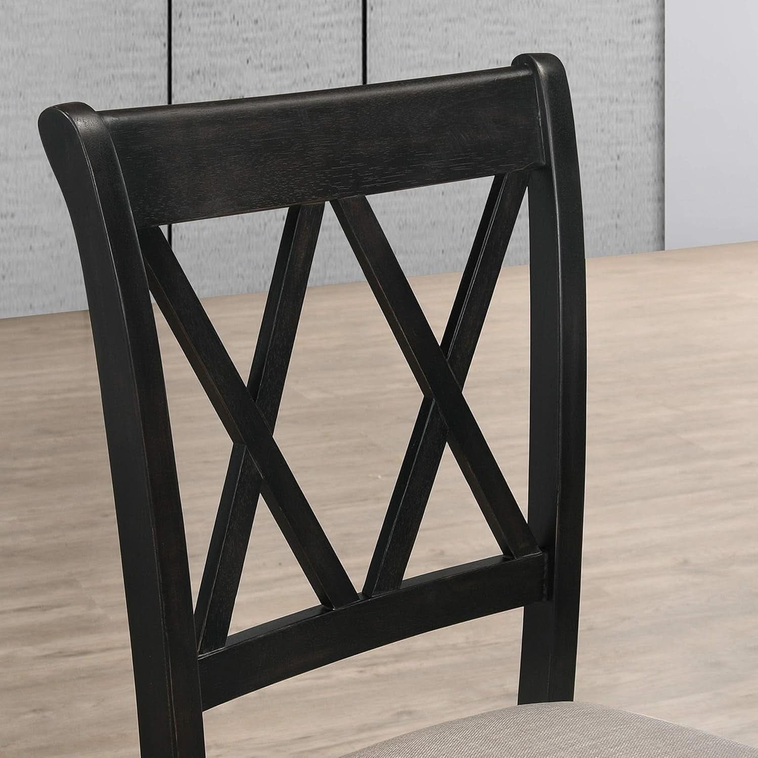 Ebony Five Piece Cross Buck Timbercrafted Dining Set