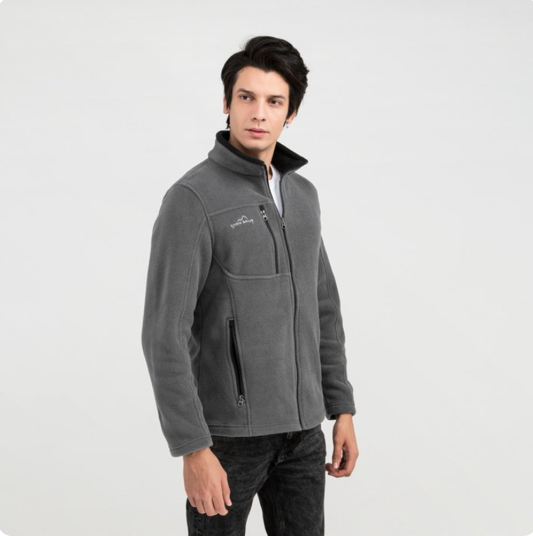 Eddie Bauer® Full-Zip Fleece Jacket – Cozy Warmth, Everyday Adventure
