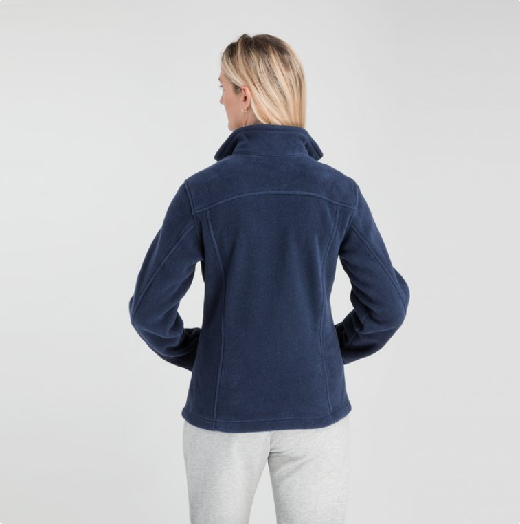 Eddie Bauer® Ladies Full-Zip Fleece Jacket – Cozy Warmth Meets Effortless Everyday Style