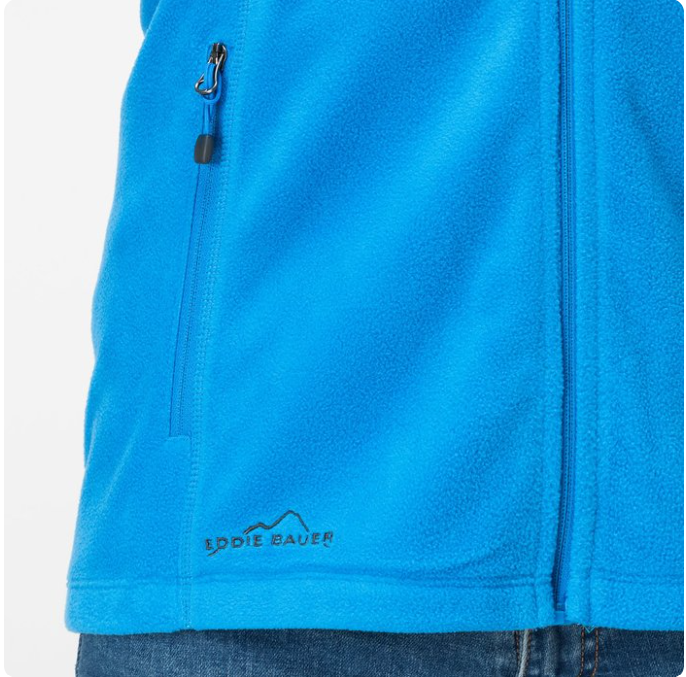 Eddie Bauer® Ladies Full-Zip Microfleece Jacket – Cozy Warmth, Sleek Style, Adventure-Approved