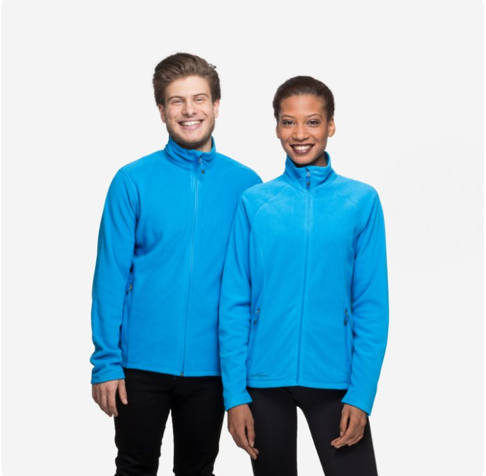 Eddie Bauer® Ladies Full-Zip Microfleece Jacket – Cozy Warmth, Sleek Style, Adventure-Approved