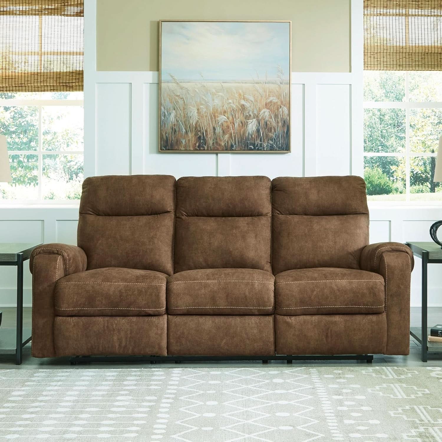 Edenwold Dark Brown Double Reclining Sofa Collection