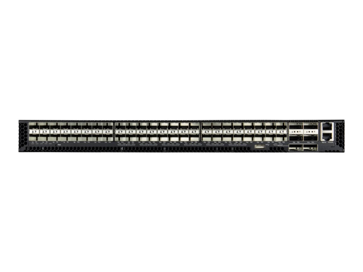 Edge-Core AS7312-54XS - Switch - L3 - managed - 48 x 10/25 Gigabit SFP28 + 6 x 100 Gigabit QSFP28 - front to back airflow - rack-mountable 7312-54XS-O-AC-F-US