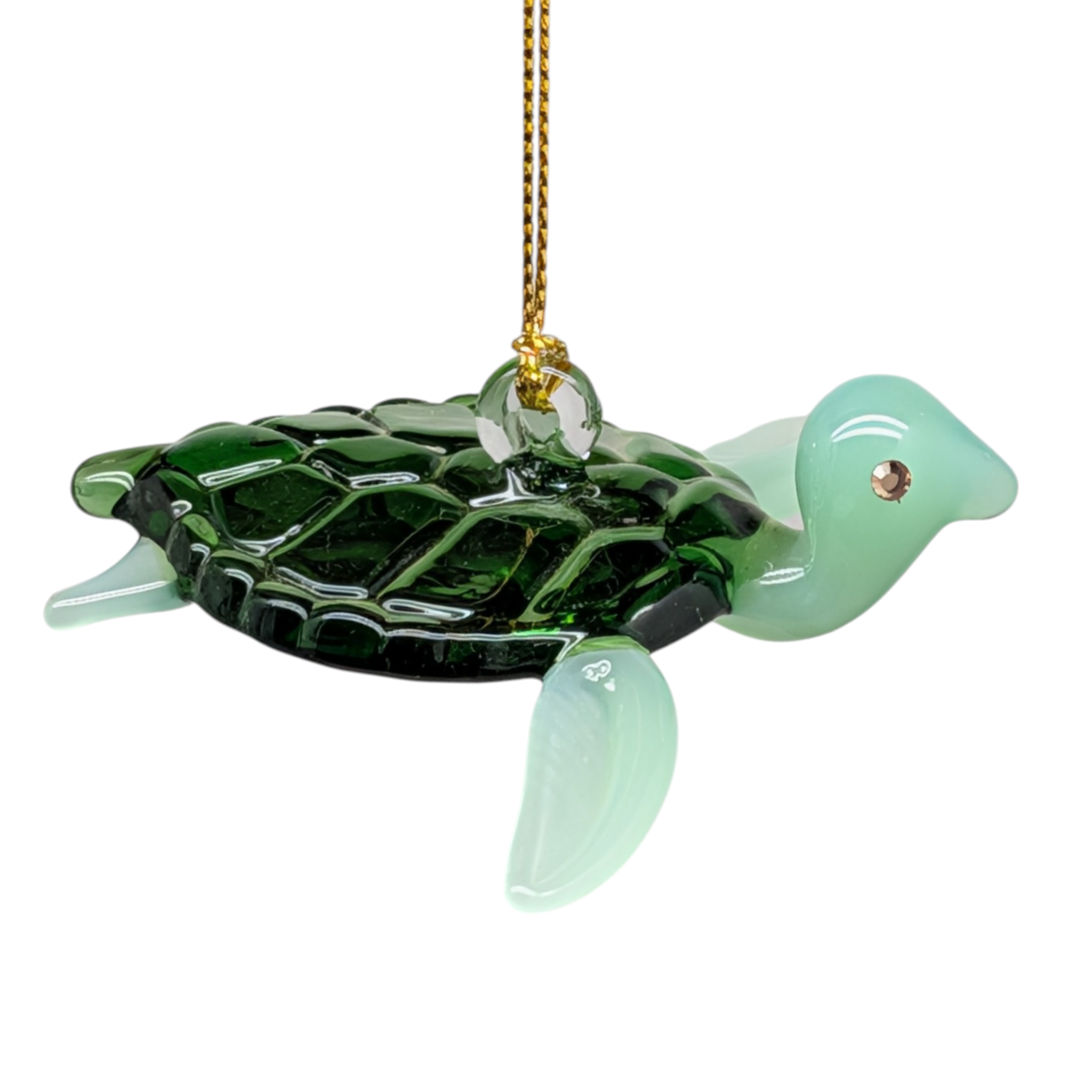 Egyptian Glass Sea Turtle Ornament