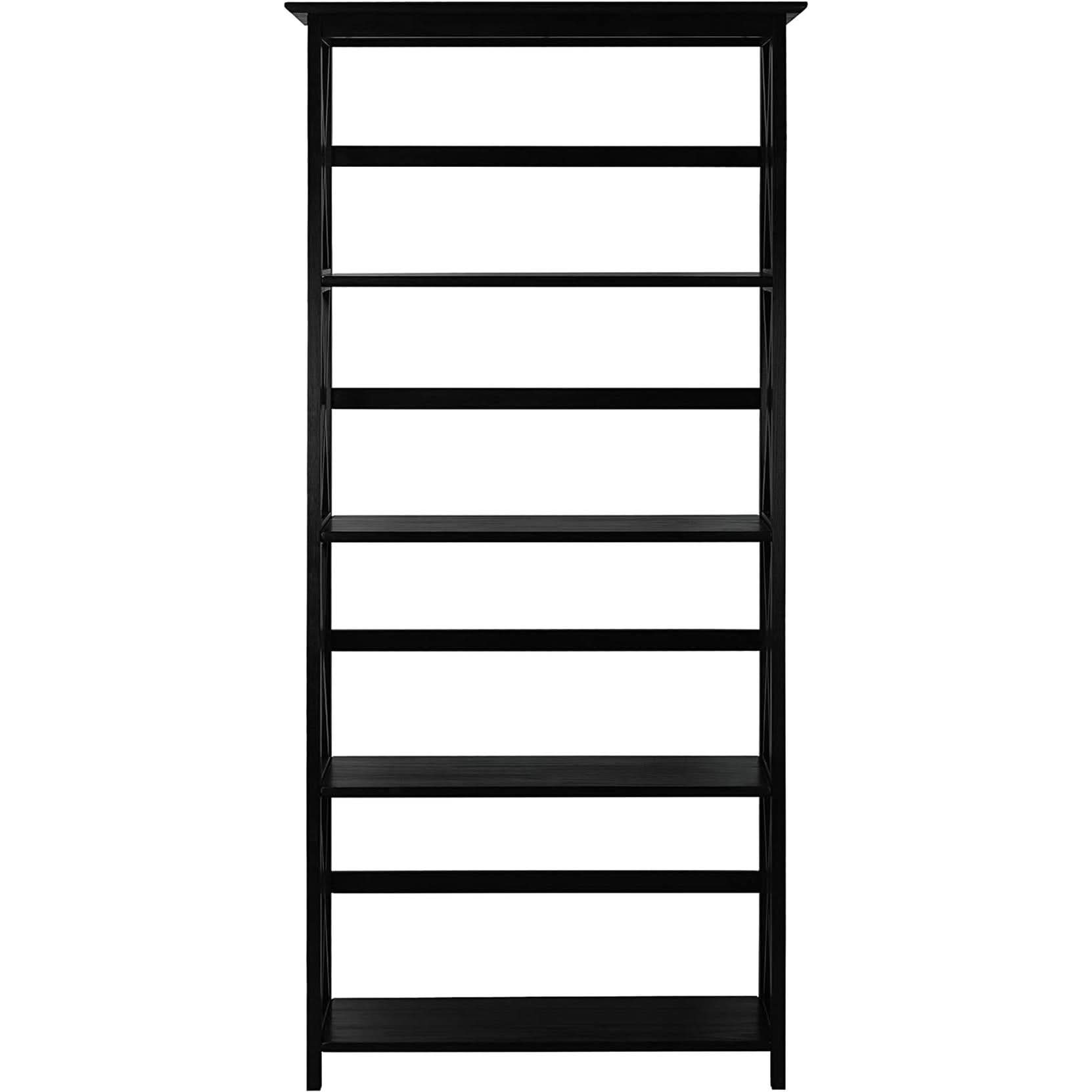 Eight Shelf Bookcase Solid Wood Construction For Home Office