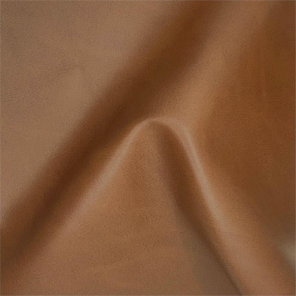 Eighteen Inch Caramel Brown Square Ottoman Footstool