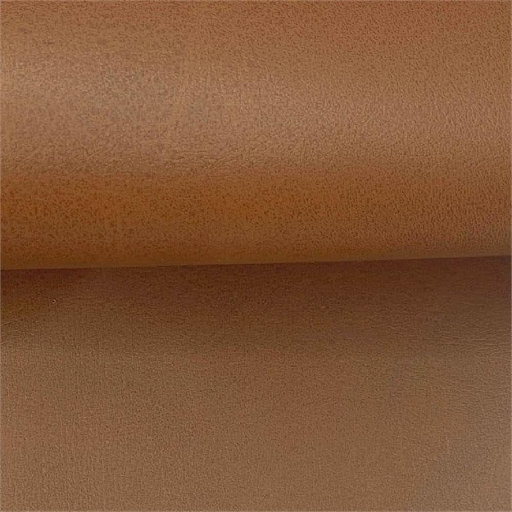 Eighteen Inch Caramel Brown Square Ottoman Footstool