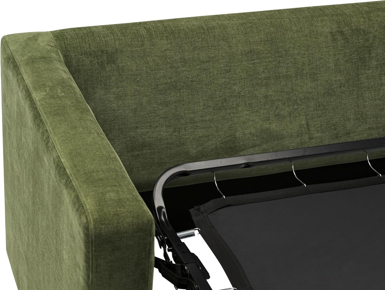 EightyTwoInches Pull Out Sofa Bed With Hidden Mattress