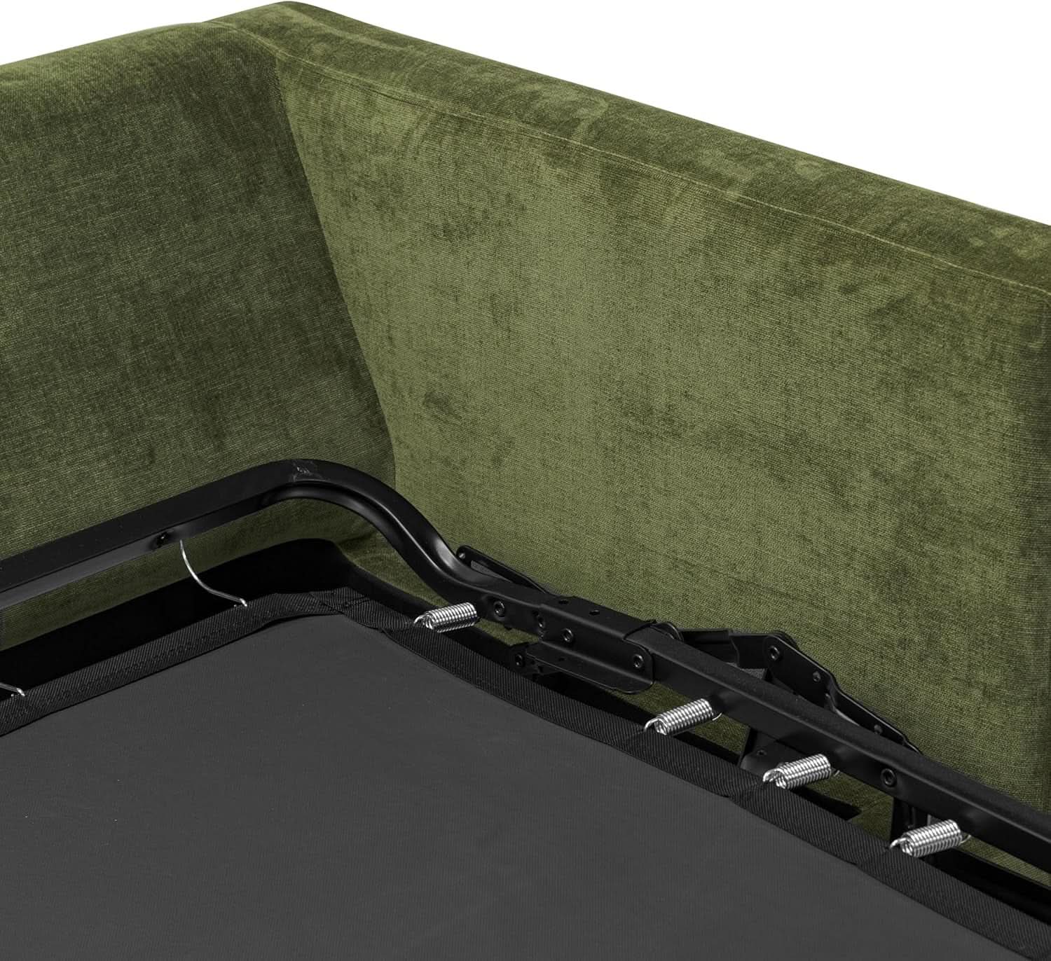 EightyTwoInches Pull Out Sofa Bed With Hidden Mattress