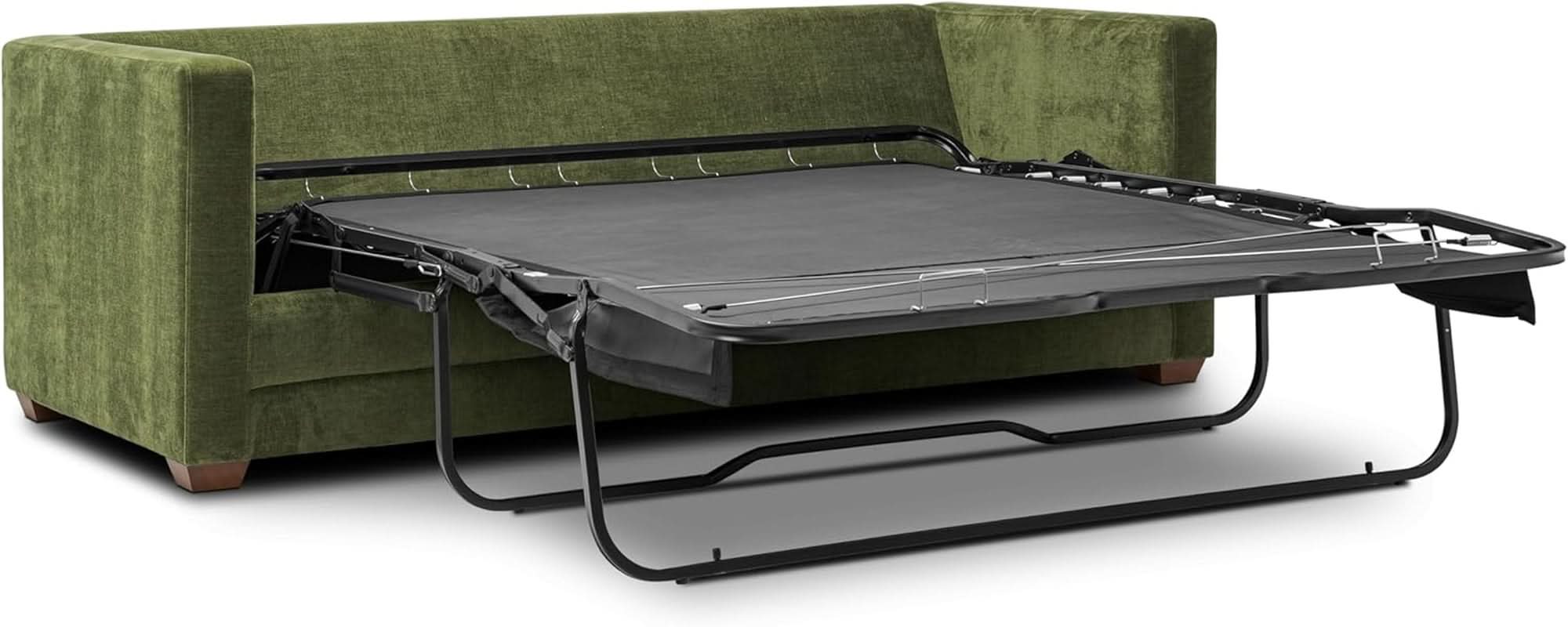 EightyTwoInches Pull Out Sofa Bed With Hidden Mattress