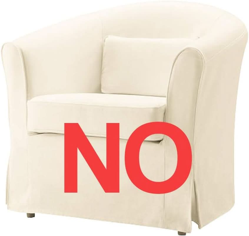 Ektorp Armchair Slipcover Cotton Grey Replacement For IKEA